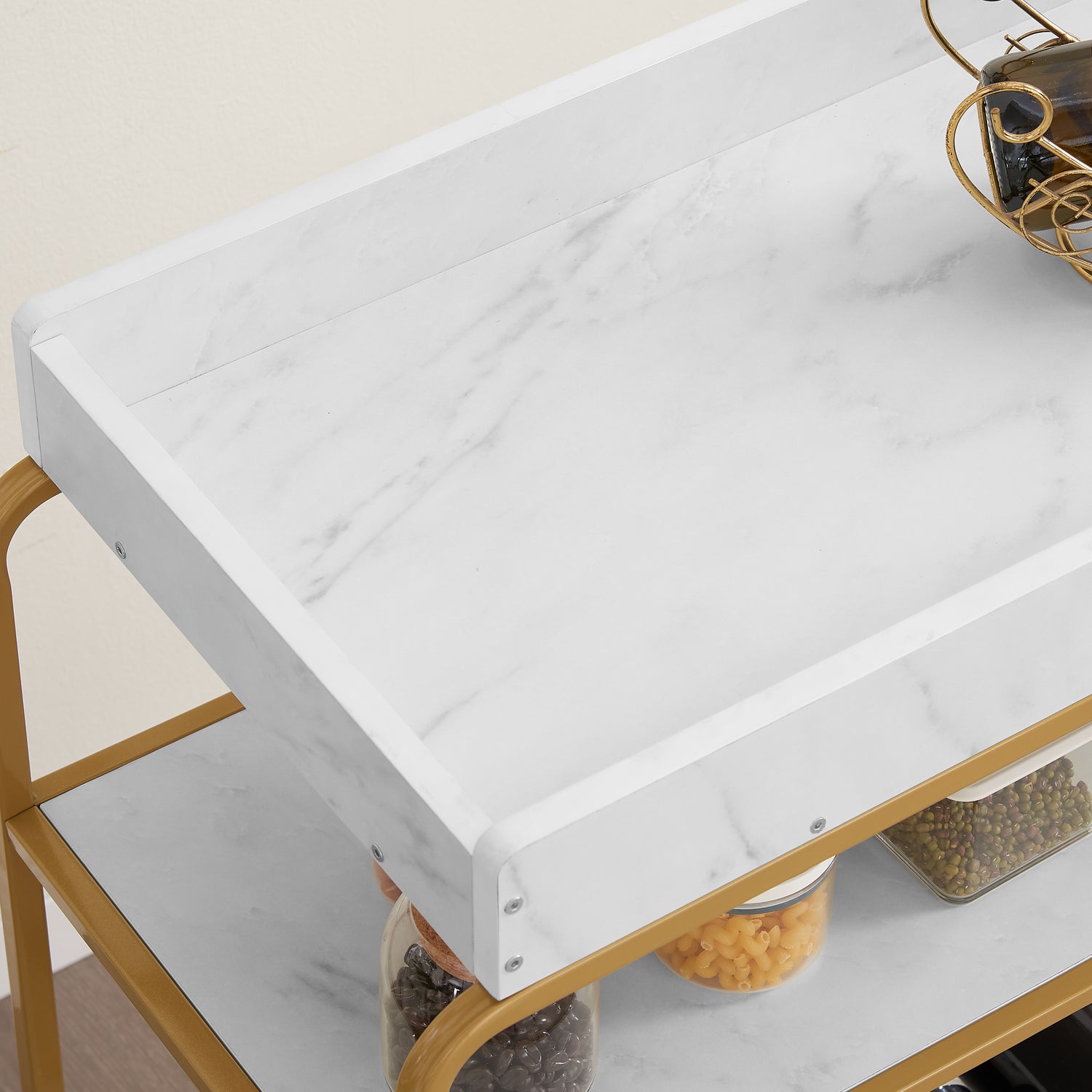 6-tier bar cart, slide bar serving cart