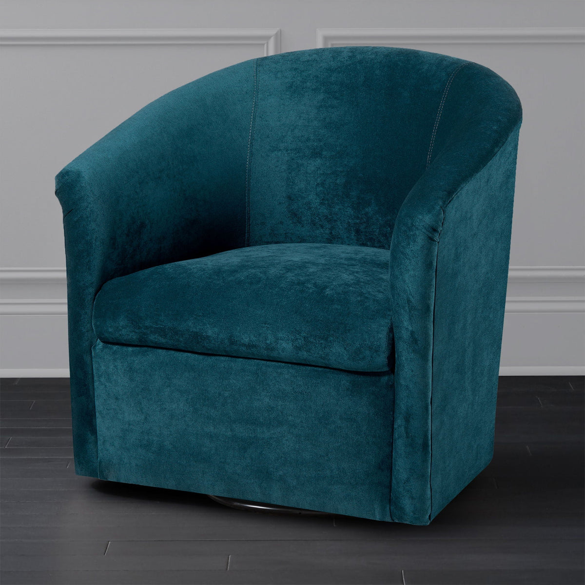 Eden - Swivel Chair With Upholstery And Hardwood Frame
