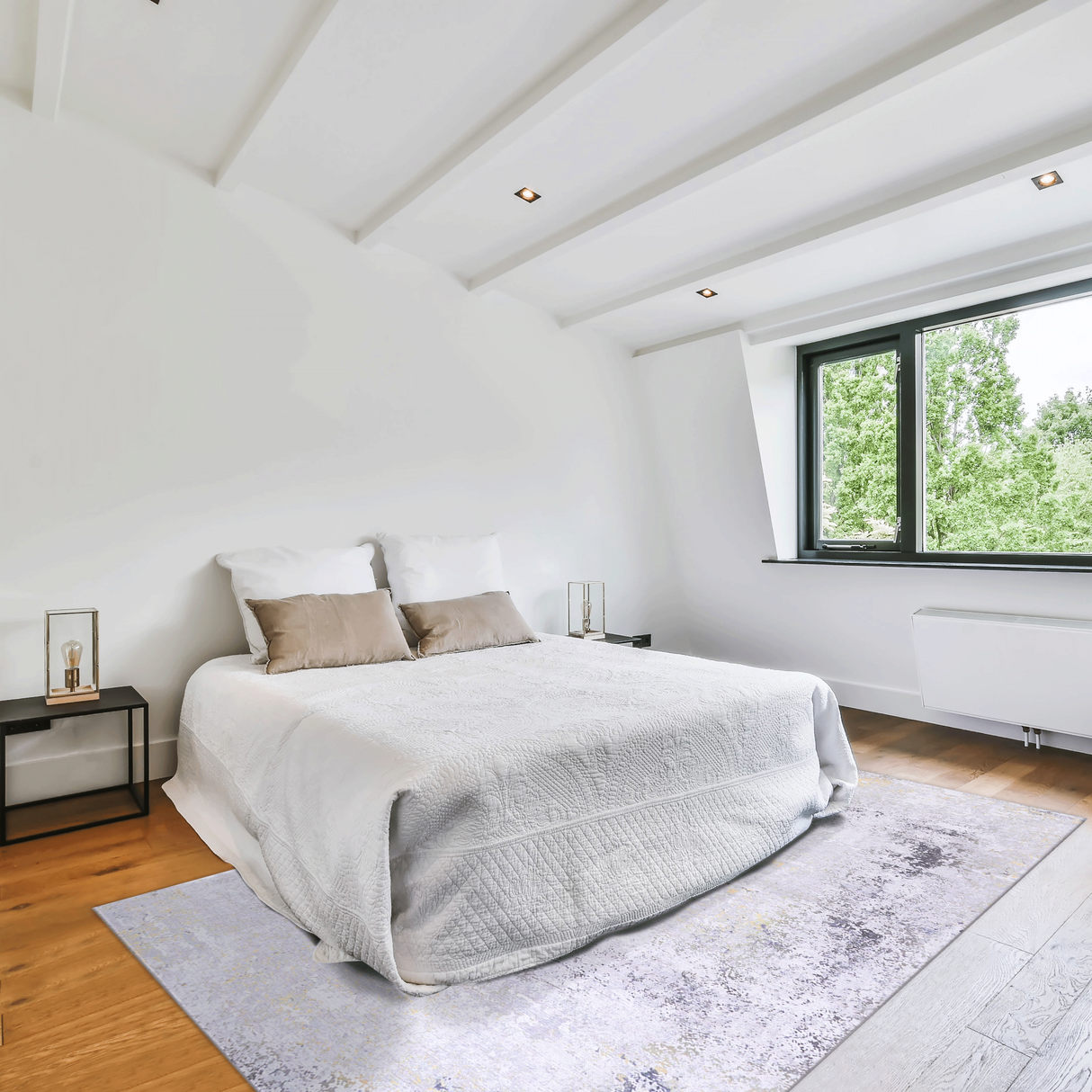 Naar Washable Area Rugs, Low-Pile, Non-Slip, Non-Shedding, Foldable, Kid & Pet Friendly