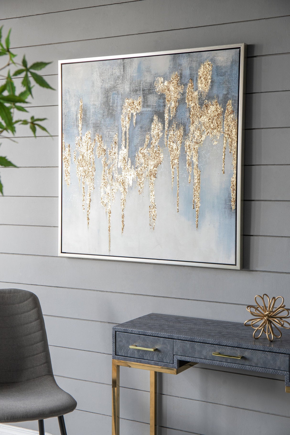 Nautilus Nightfall™ — Hand-Stretched Abstract Canvas Wall Art