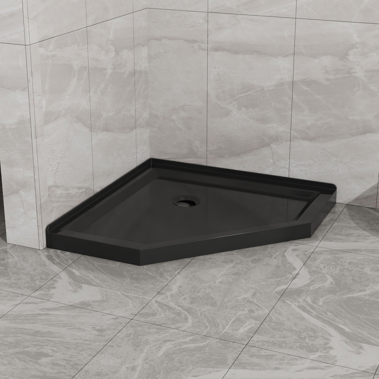 Goodyo - Neo-Angle Shower Base - Black