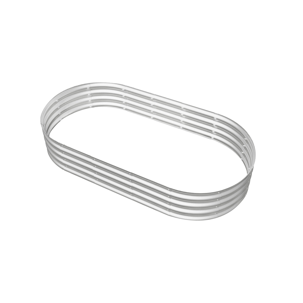 Heavy Duty Galvanized Raised Garden Bed Kit 6x3x1ft Silver