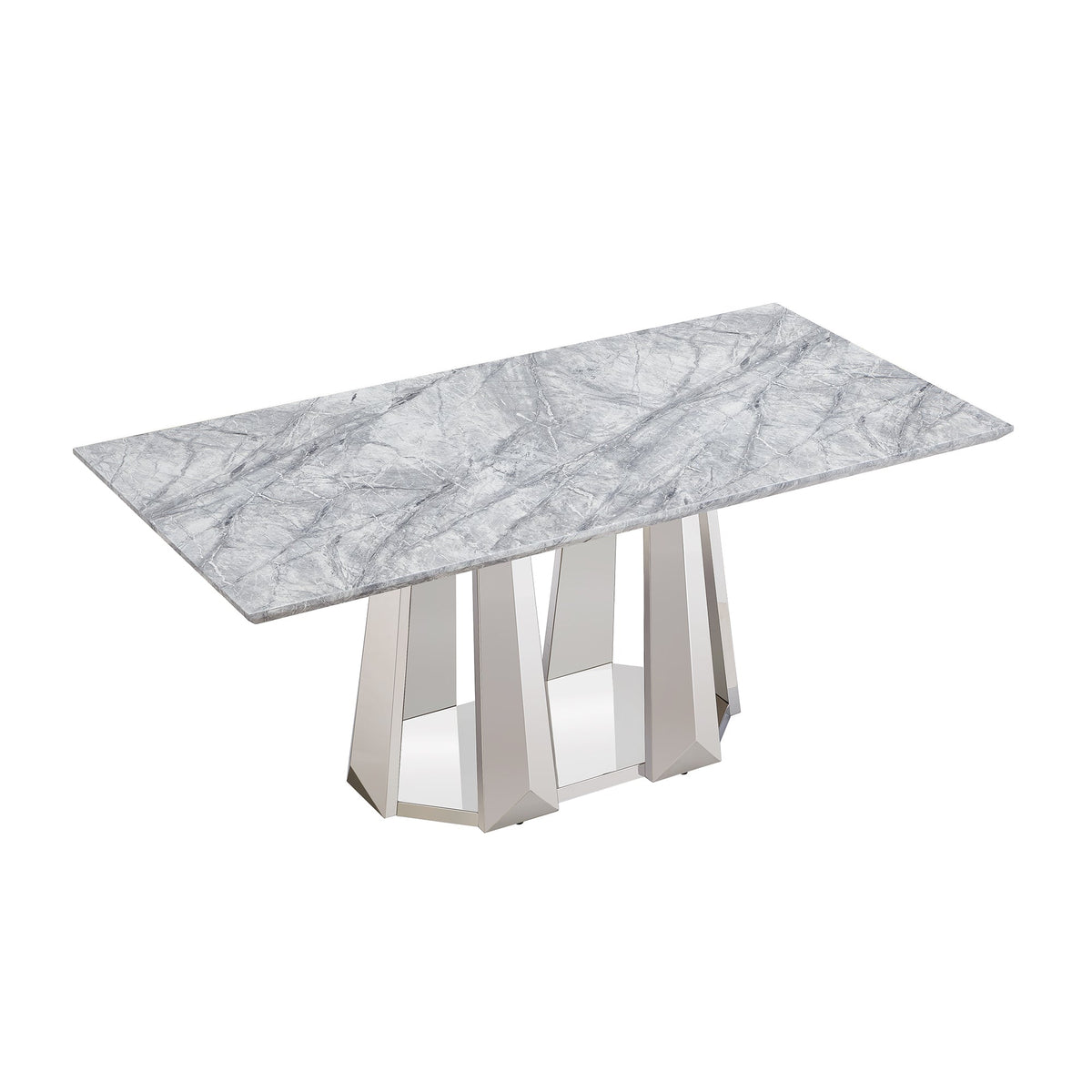 Marble Dining Table for 6 People