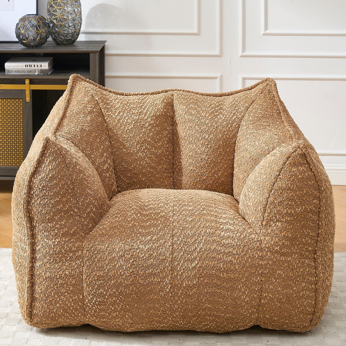 Chenille Arm Chair with Highly Resilient Foam - Multiple Colors