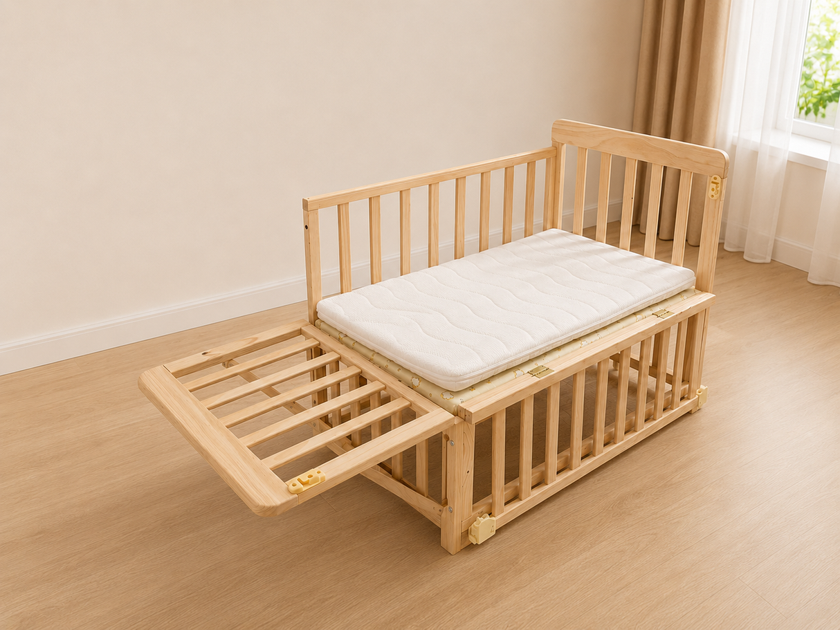 Solid Wood Baby Bassinet