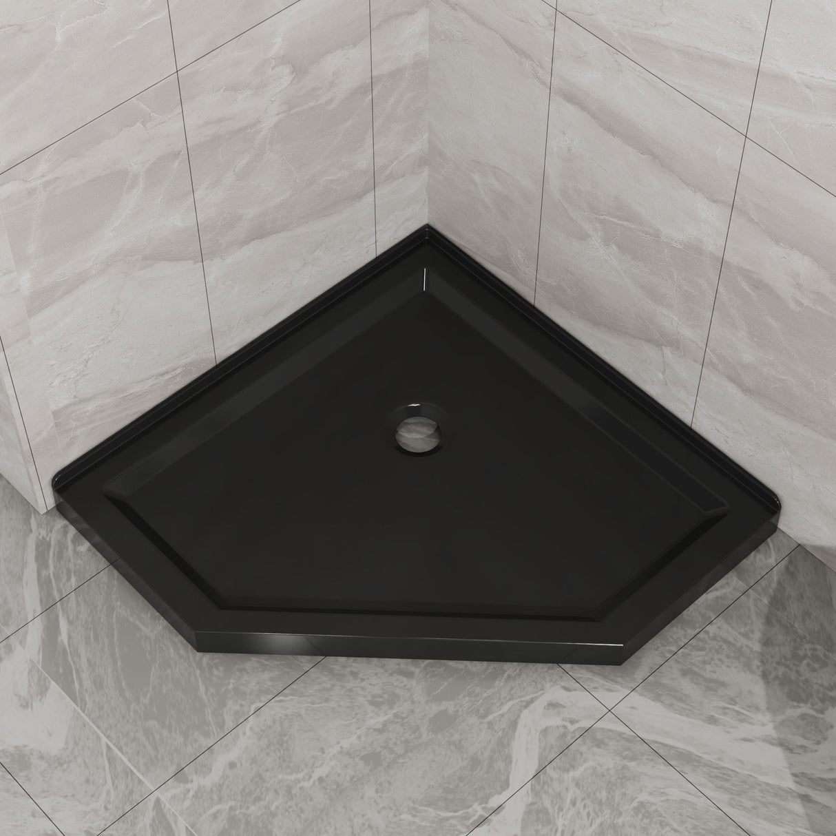 Goodyo - Neo-Angle Shower Base - Black
