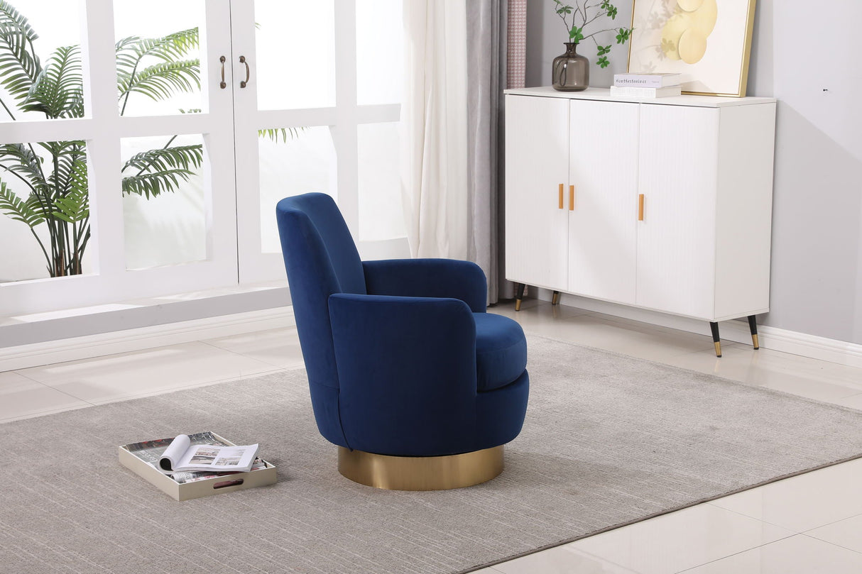 Teddy Swivel Barrel Chair, Swivel Accent Chairs Armchair For Living Room