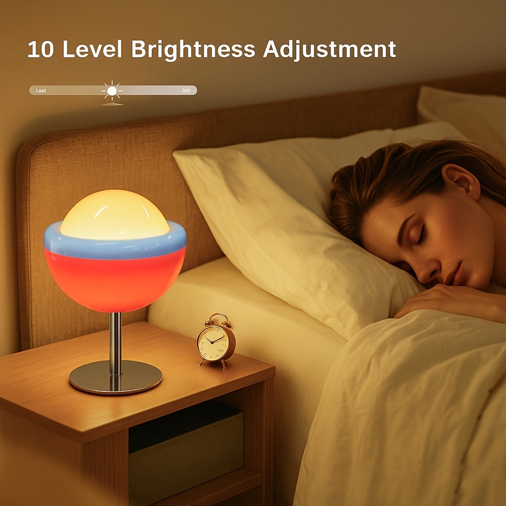 USB Dimmable Desk Lamp – Tri-Color LED Night Light for Bedroom & Gift Holidays