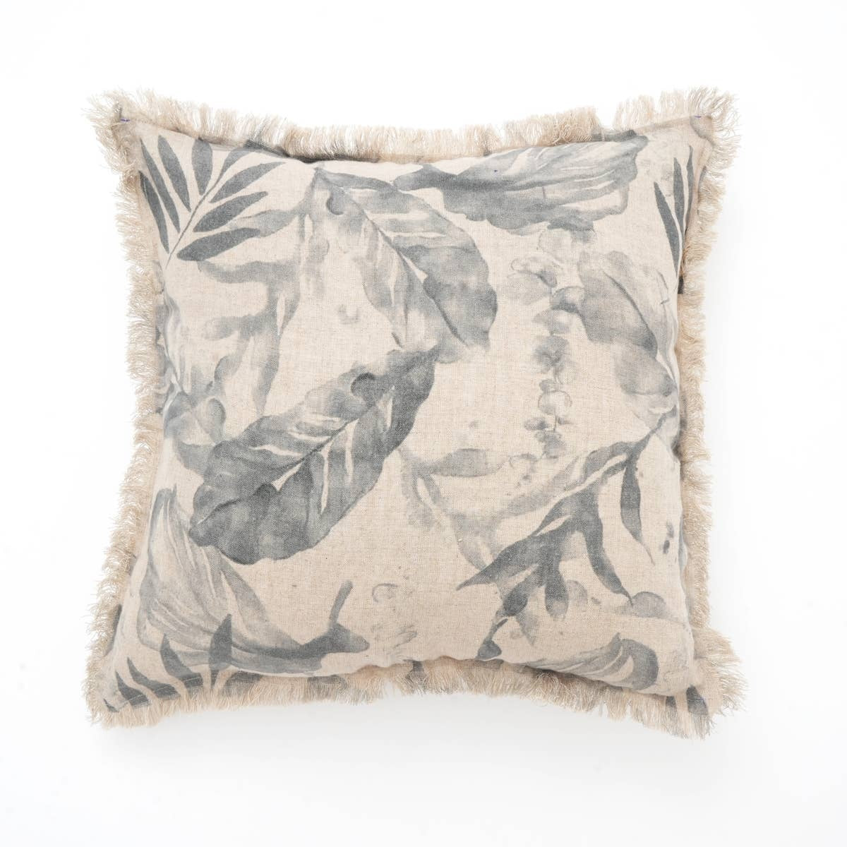 Handcrafted Printed Linen Cushion with Filler