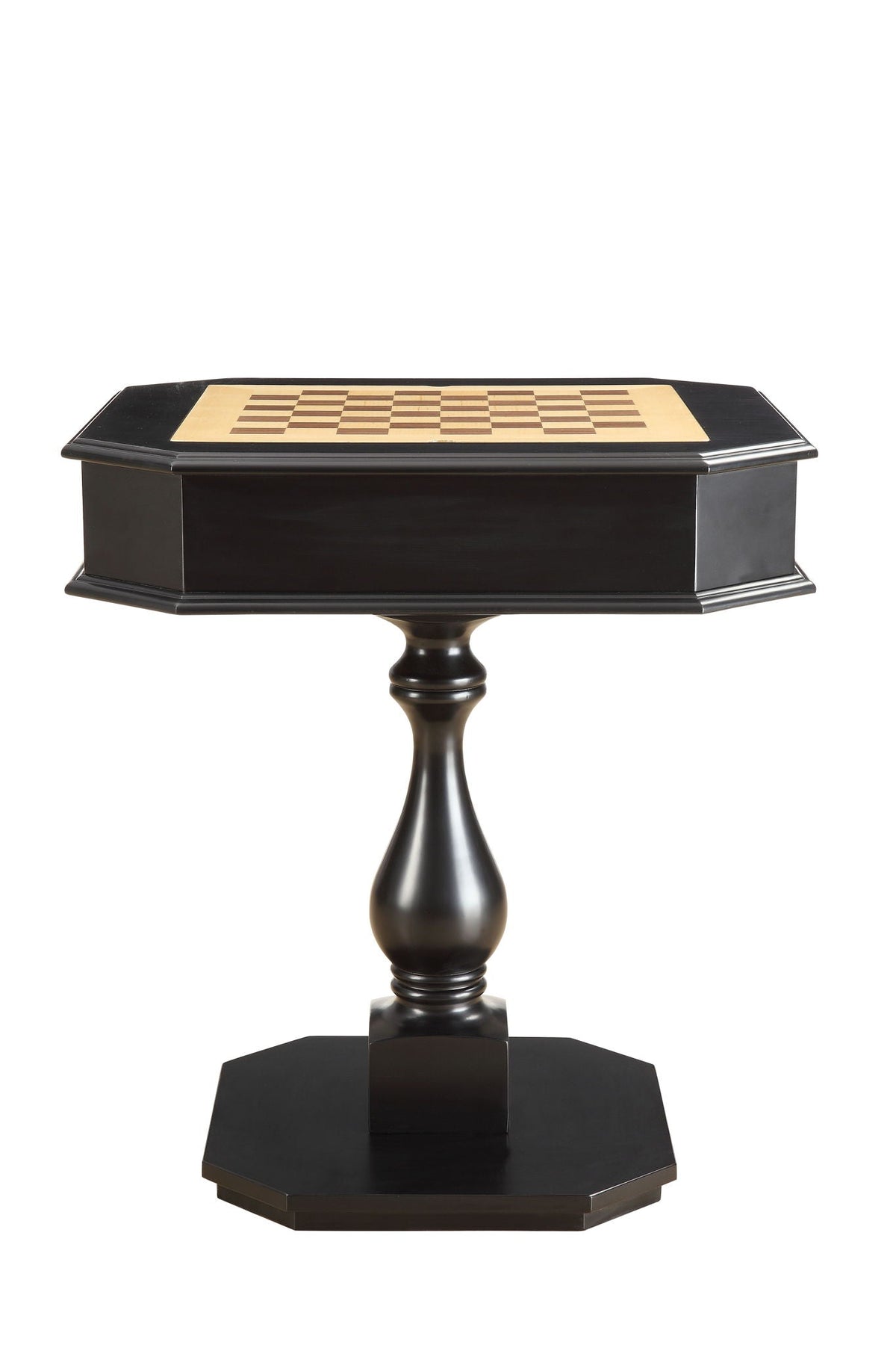 Bishop - Reversible Chess Checker Game Table With Game Tray (Chess Fingures Not Included)