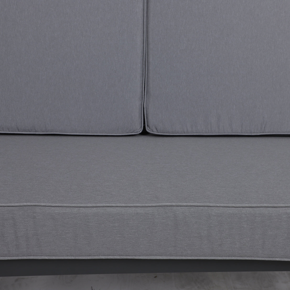 Set of 3 Outdoor Loveseat Cushion Set 48 x 24 Inch - Gray