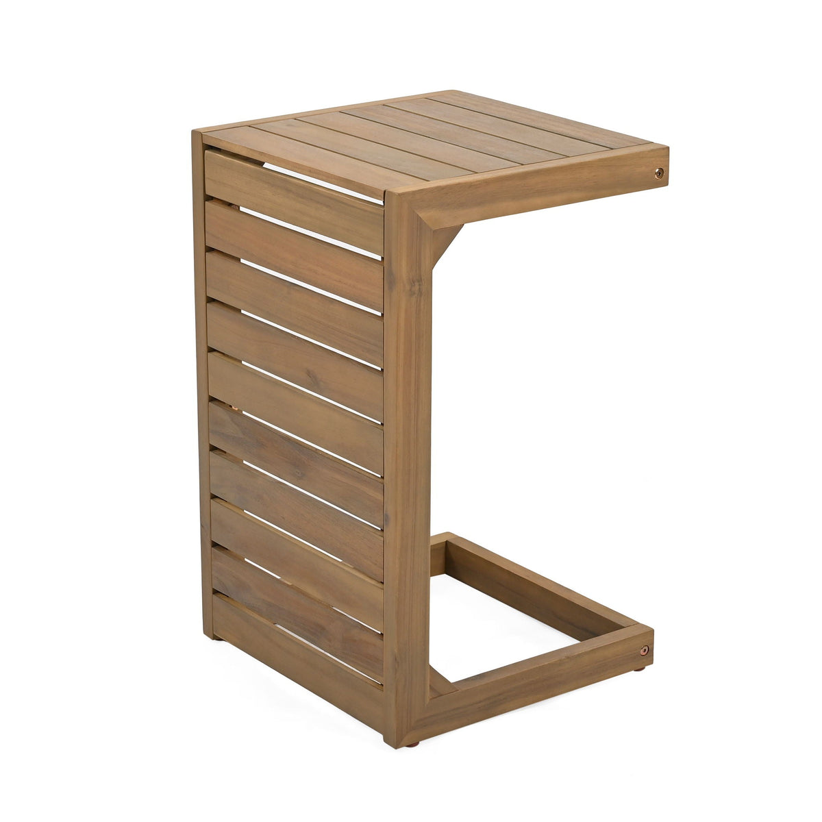 Aluminum Outdoor C-Shaped Side Table for Patio