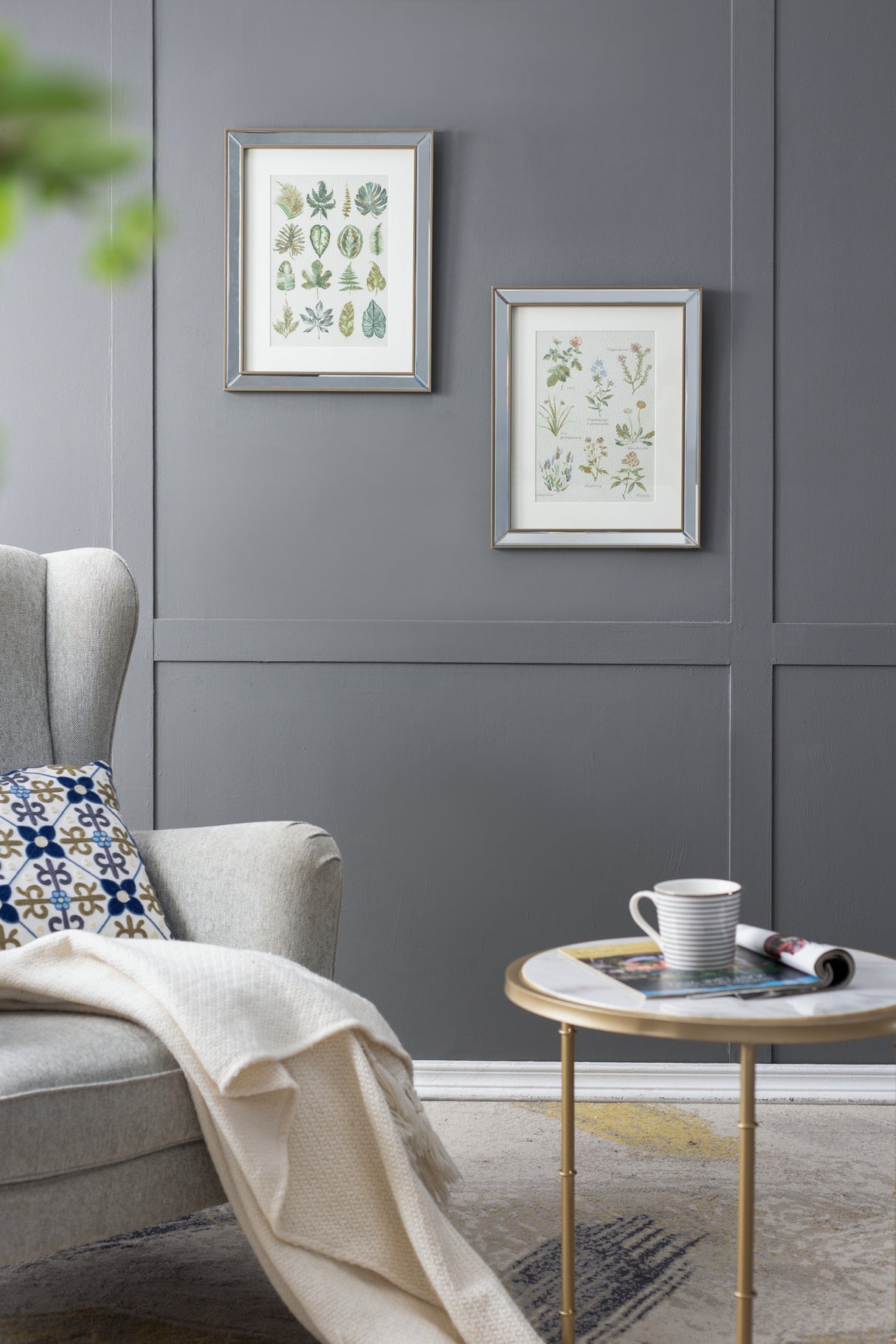 Liana-Verdance™-—-Set-of-2-Mirror-Framed-Floral-Wall-Art-Wall-Art