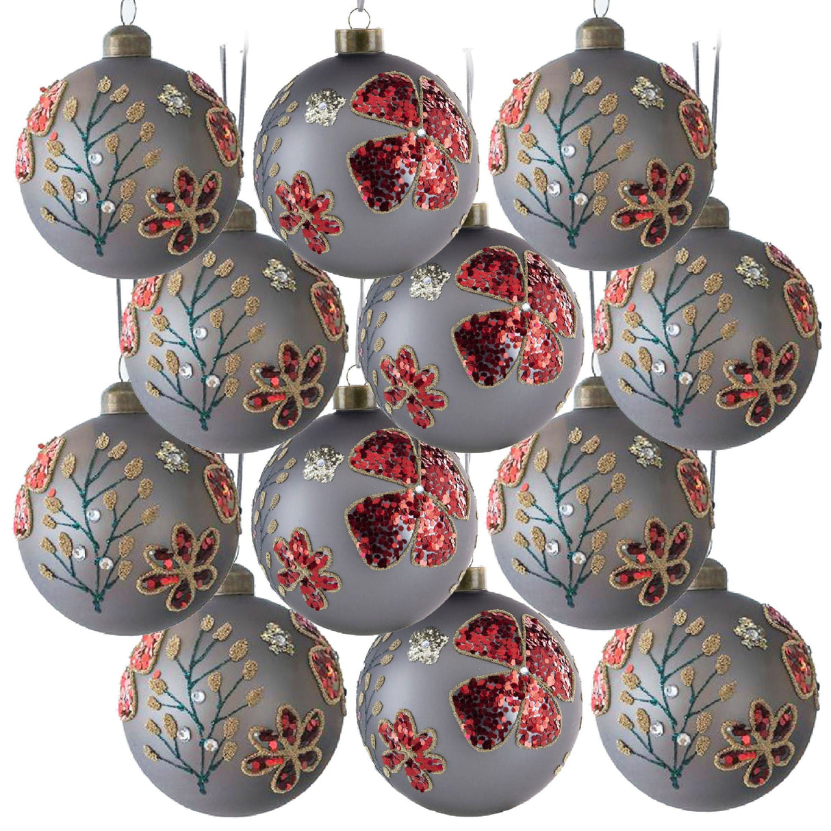 Glass Decorative Hanging Ball Christmas Tree Ornaments For Holiday Party Decorations