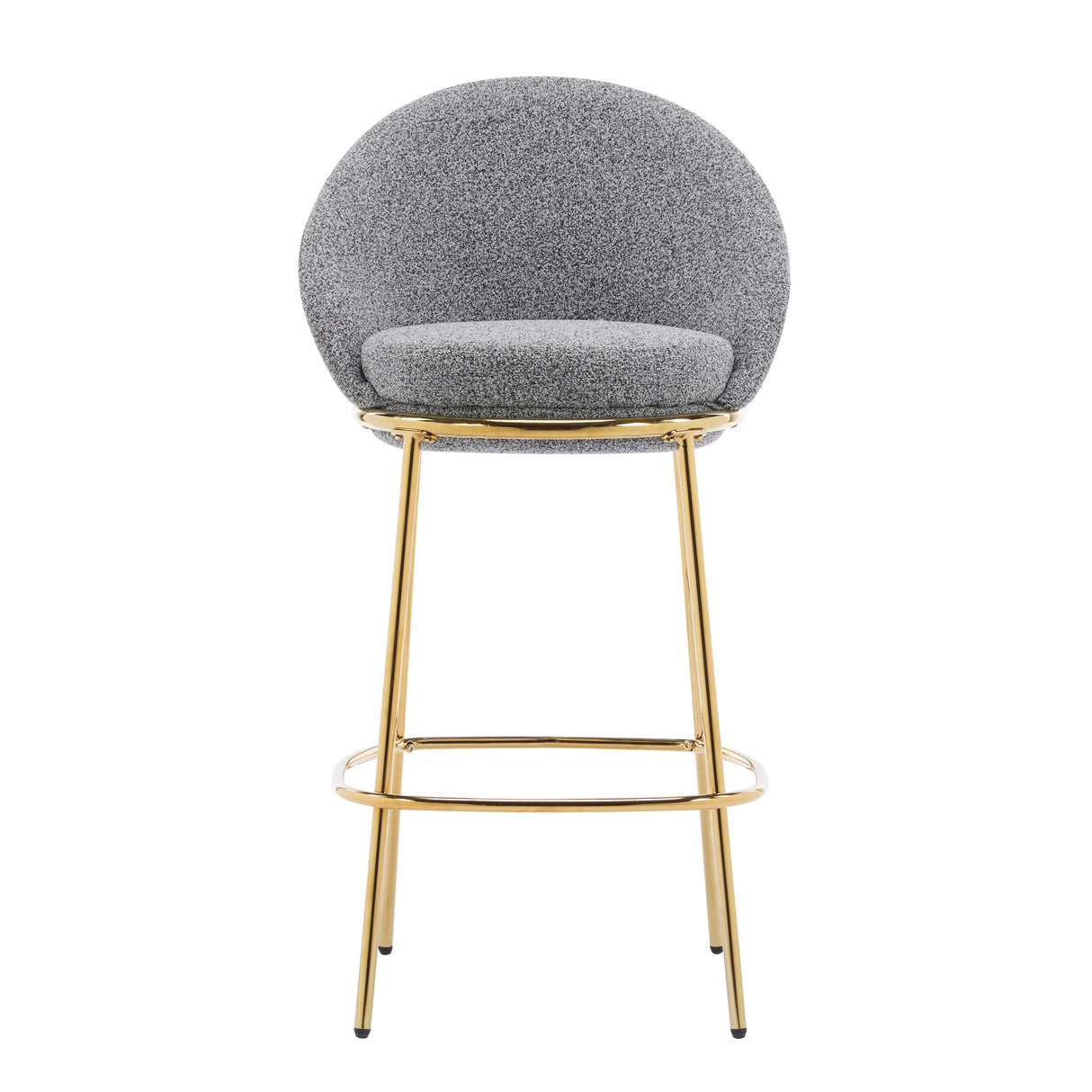 Celano Indoor Metal Upholstered Barstool Set of 2