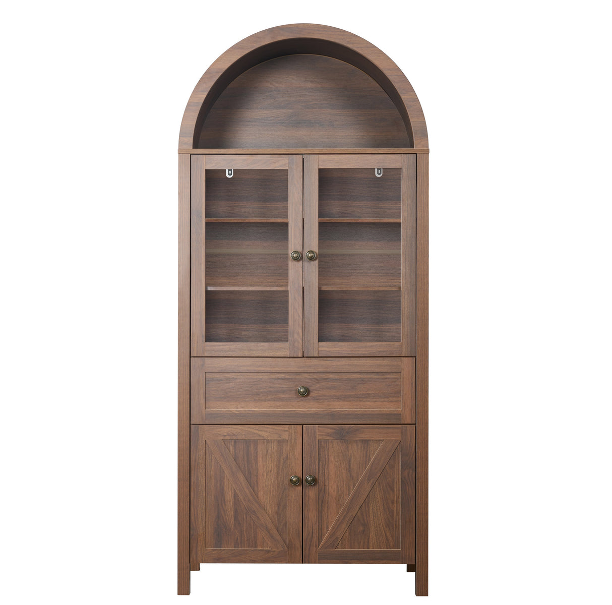Dome Cabinet,Walnut,made of high-quality materials and antique craftsmanshipwith large storage space