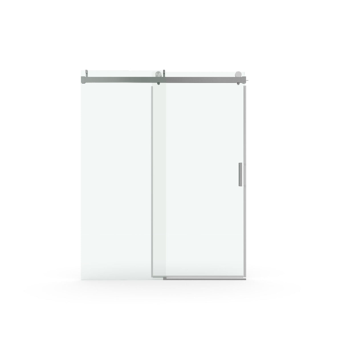 Frameless Soft-Closing Shower Door, 1/4" Tempered Glass Single Sliding