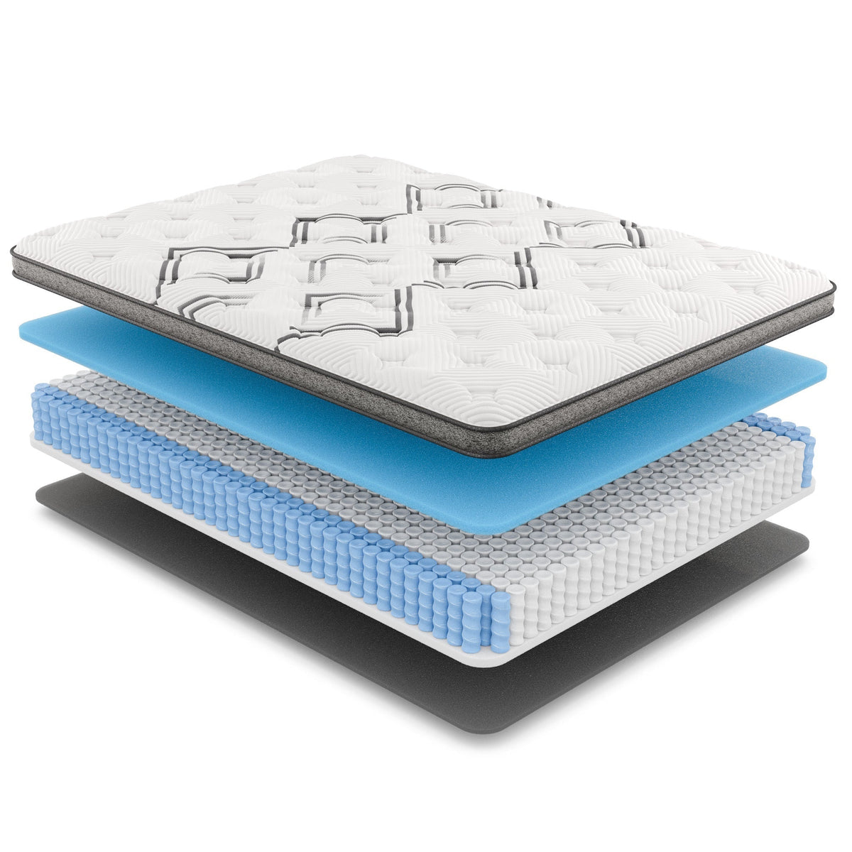 Cooling Copper Hybrid King Mattress with Euro-Top - 12.5 Inch