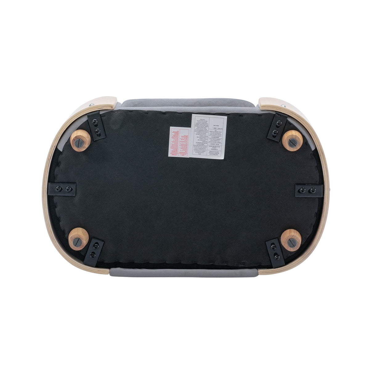 Scandinavian Style Elevated Dog Bed Pet Sofa with Solid Wood Legs