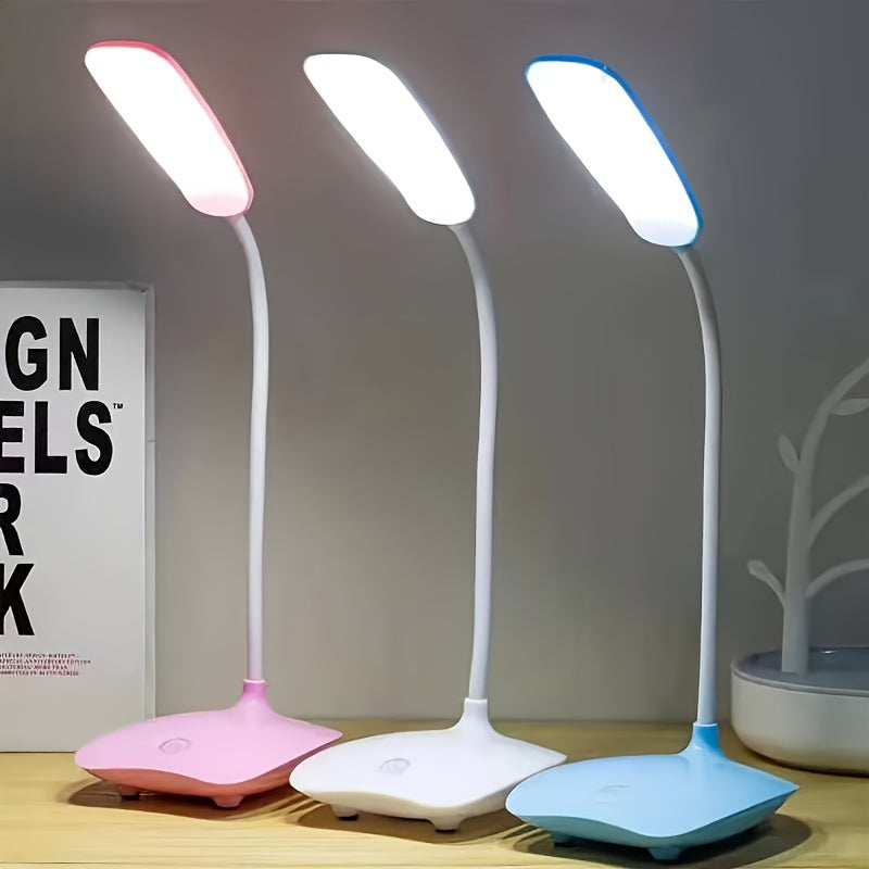 LED Desk Lamp for Students – USB Rechargeable Eye Protection Touch Dimmable Light