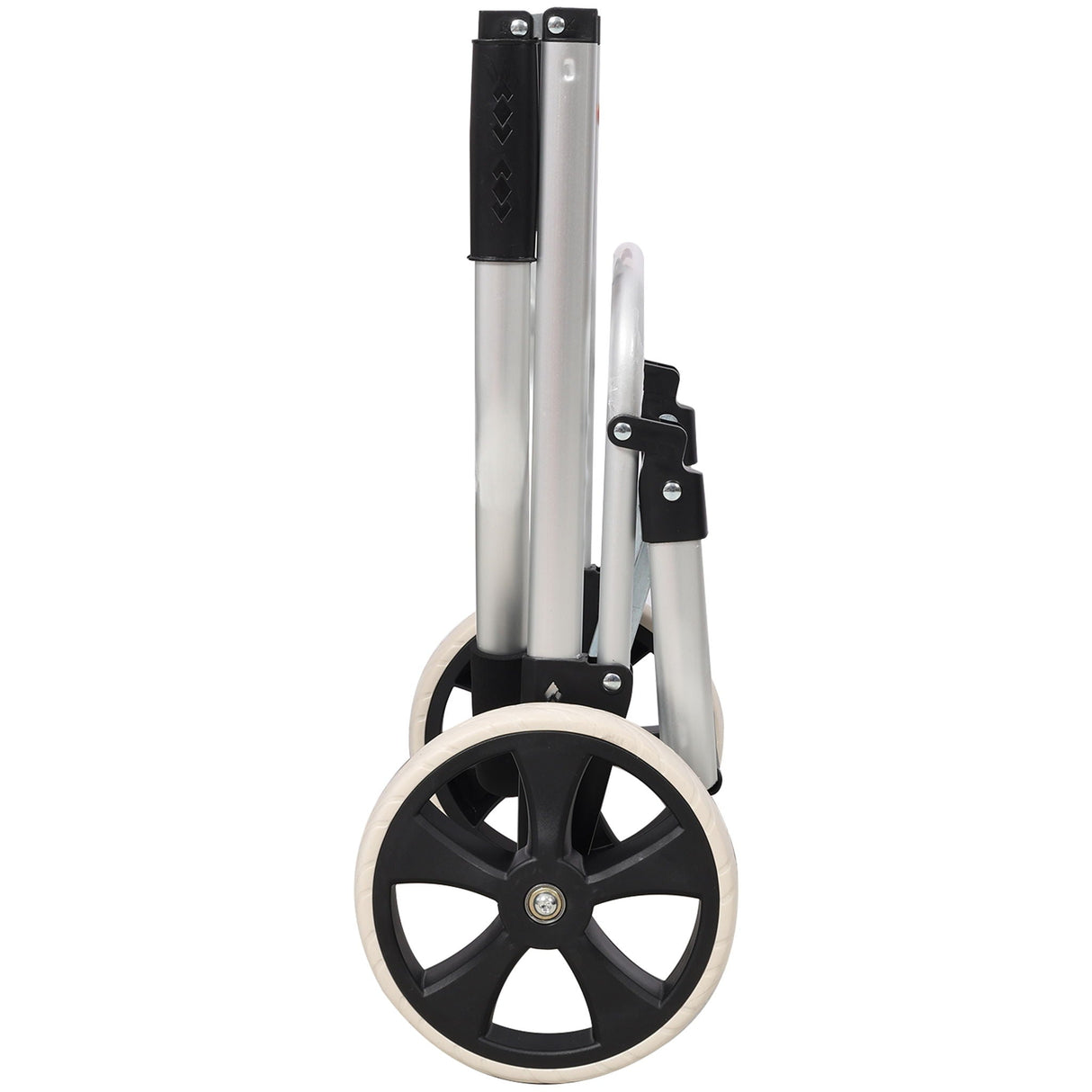 Foldable Shopping Trolley With Wheels And Removable Waterproof Bag - Black