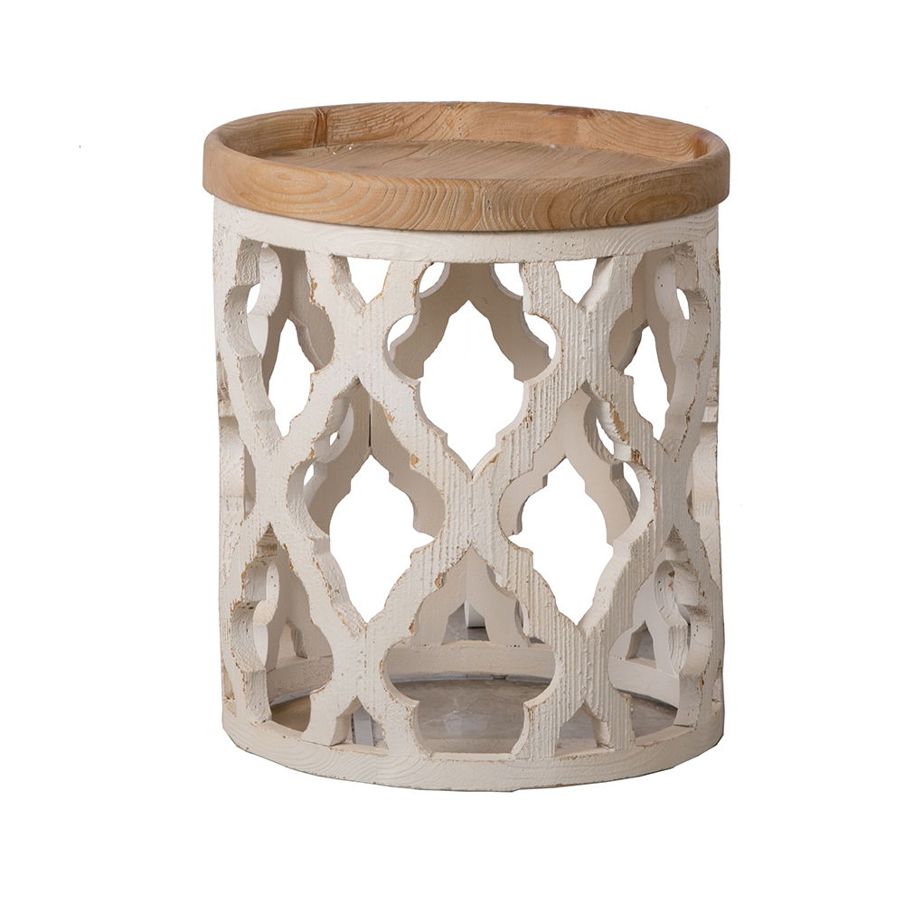 Stylish Rustic Round Wooden Table