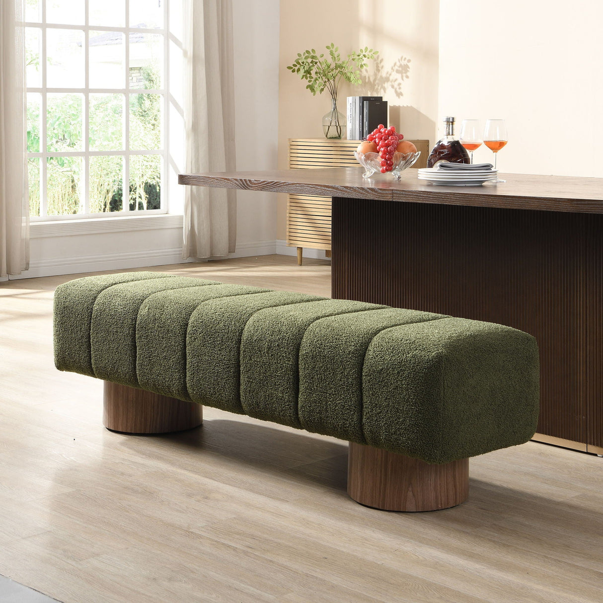 Upholstered Dining Bench for Dining Room