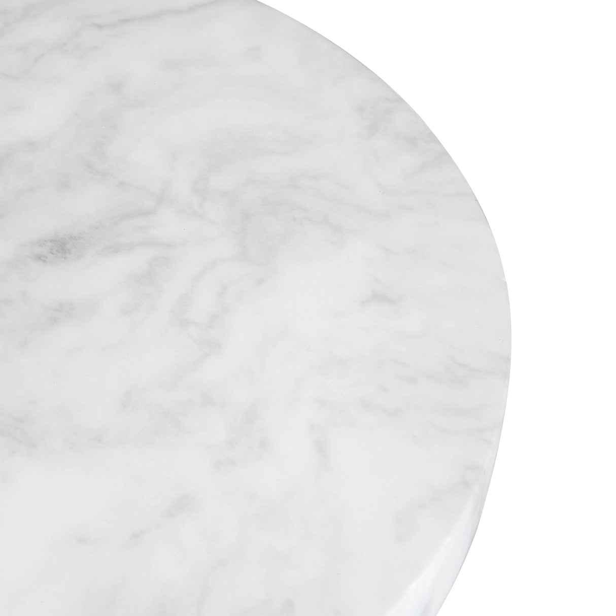 Outdoor Ponti Travertine Side Table, White