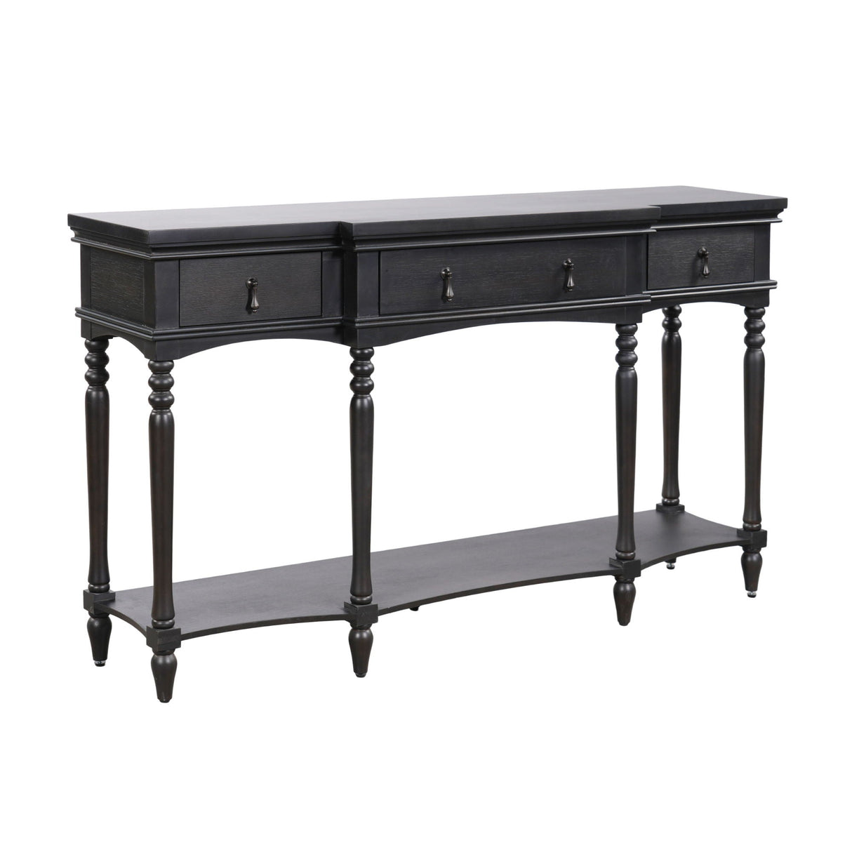 Retro Console Table With 3 Soft Close Drawers