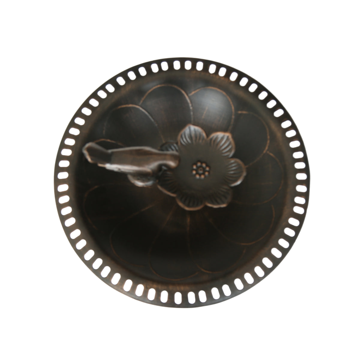 Outdoor aluminum and iron bird bath