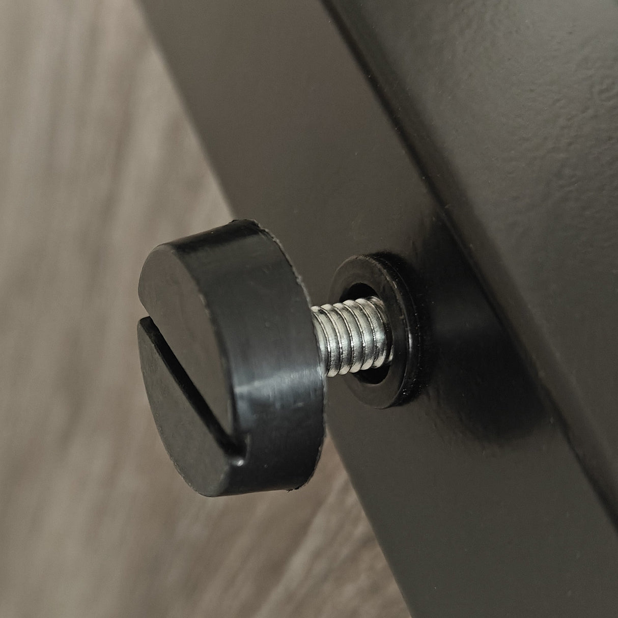 Modern End Table Nightstand with Tempered Glass & Wood Grain MDF