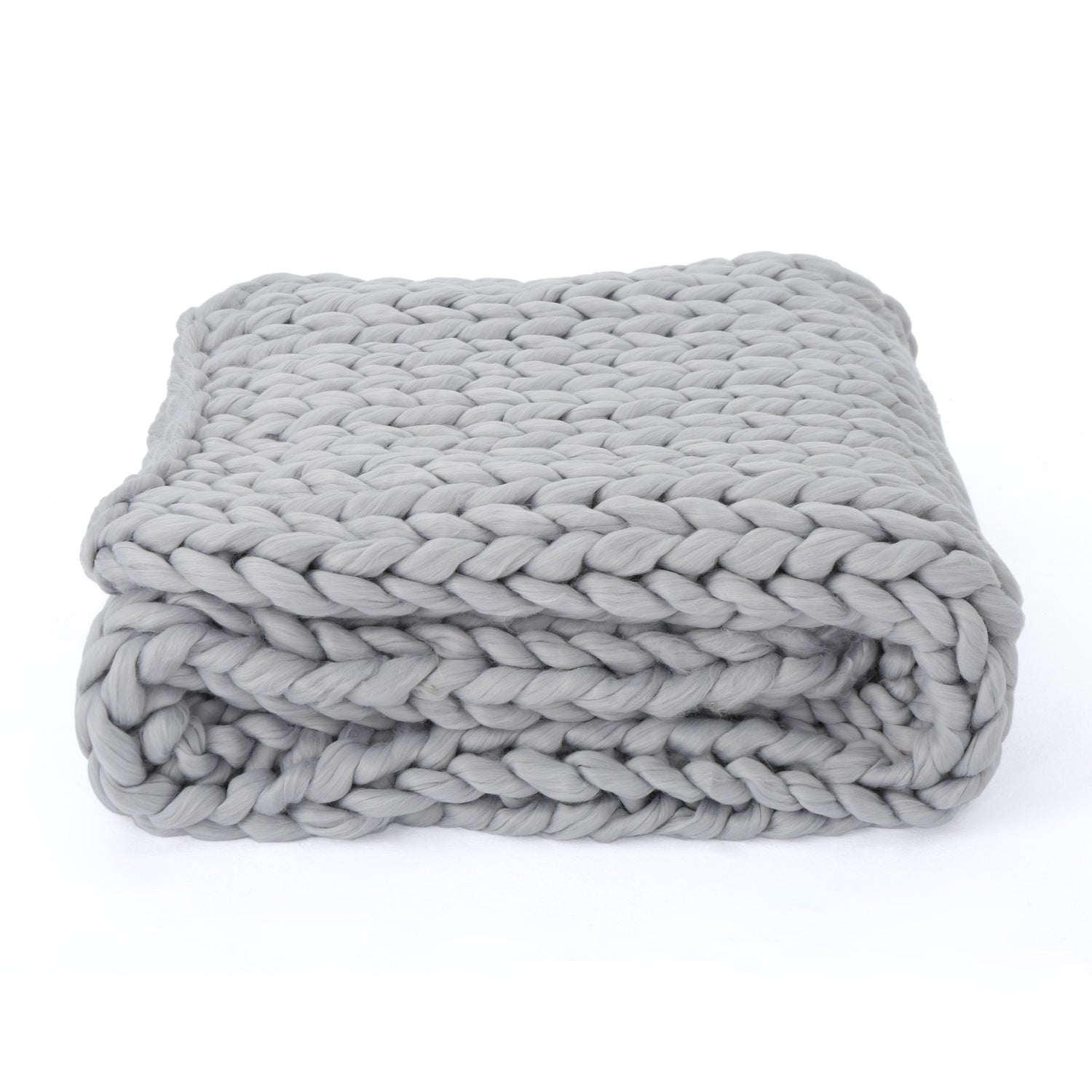 Cozy throw blanket - light grey