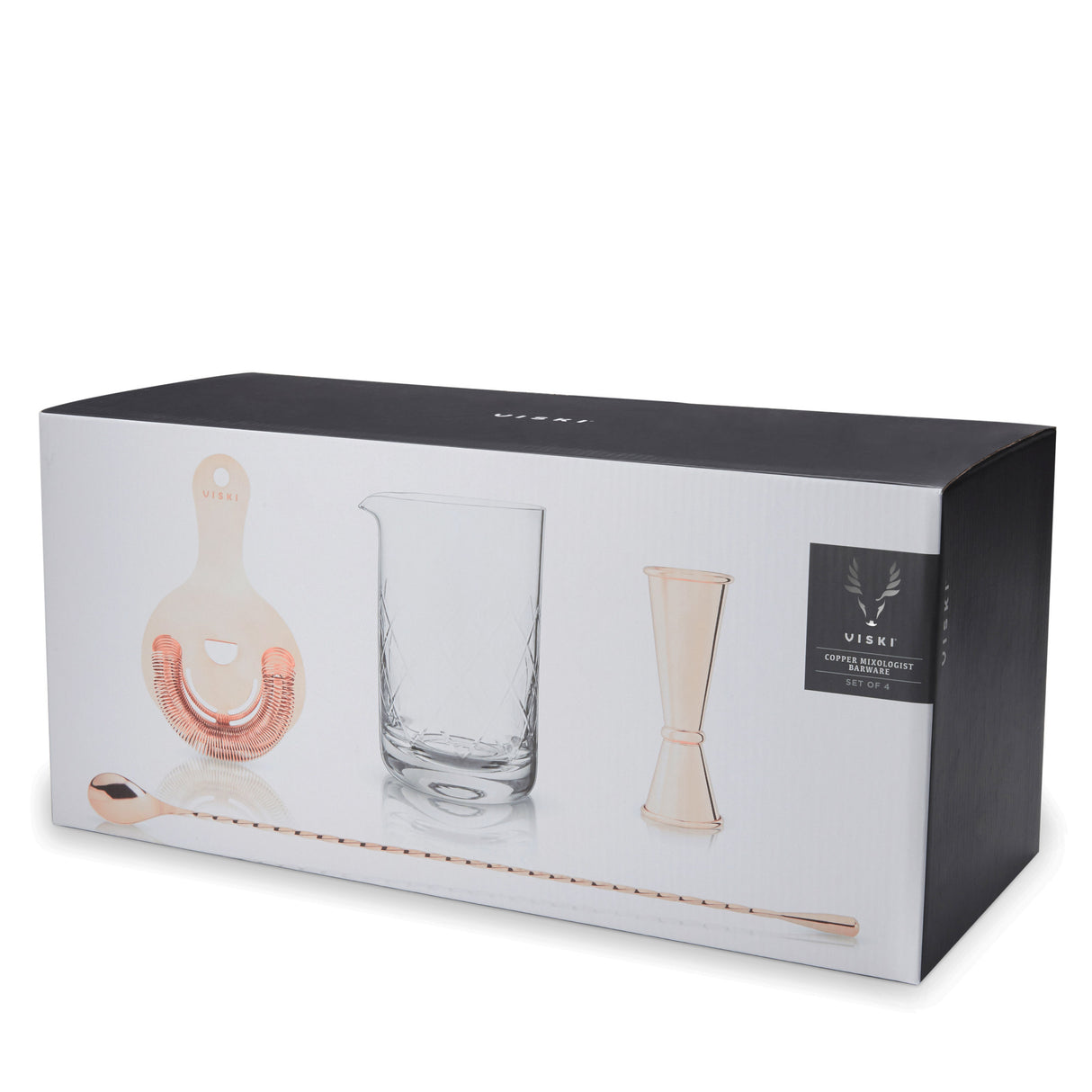 4-Piece Copper Mixologist Barware Set by Viski®