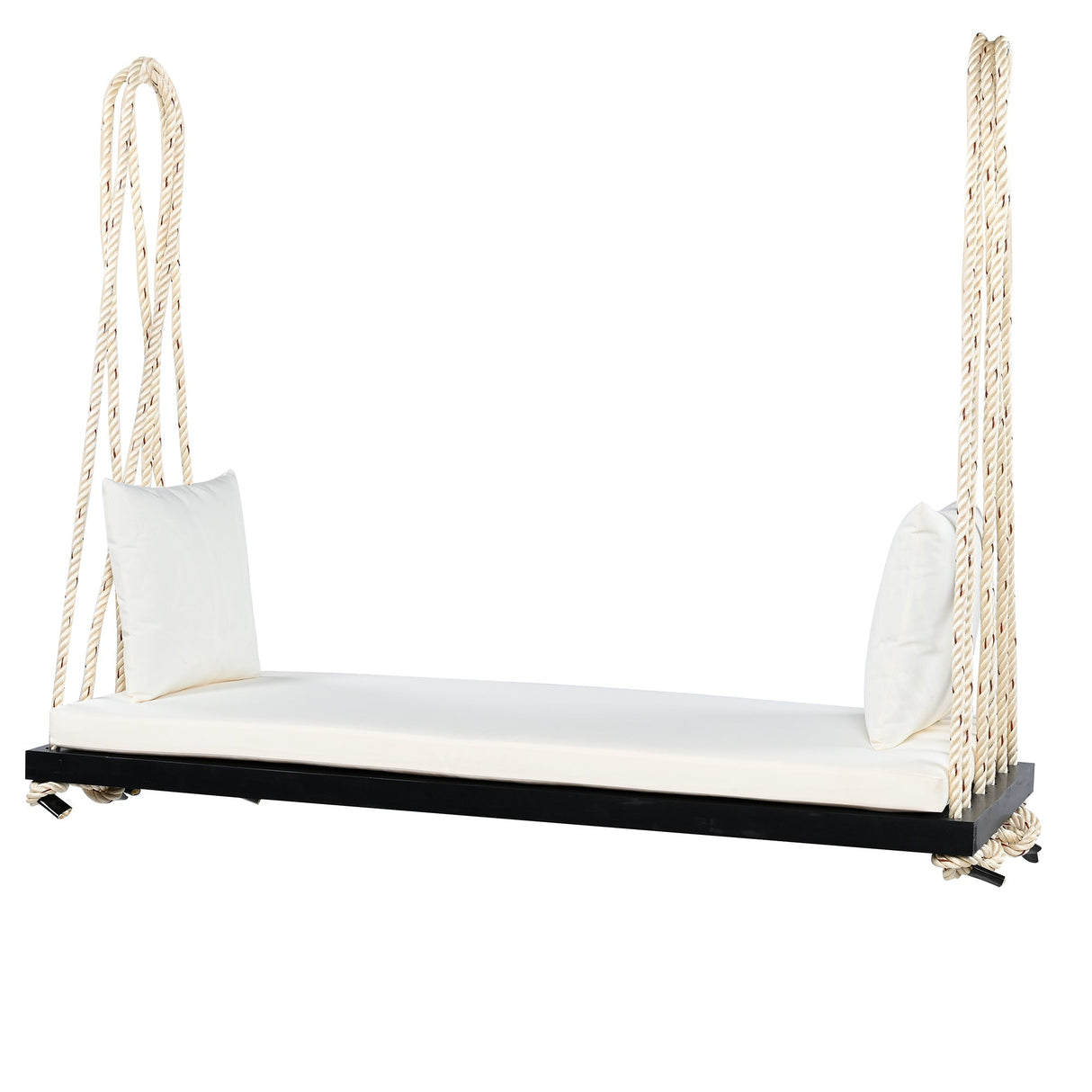 Patio Wooden Swing Chair Hanging Porch Swing Bench