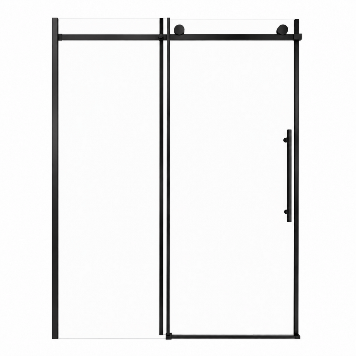60" W x 73" H Soft Closing Sliding Frameless Shower Doors