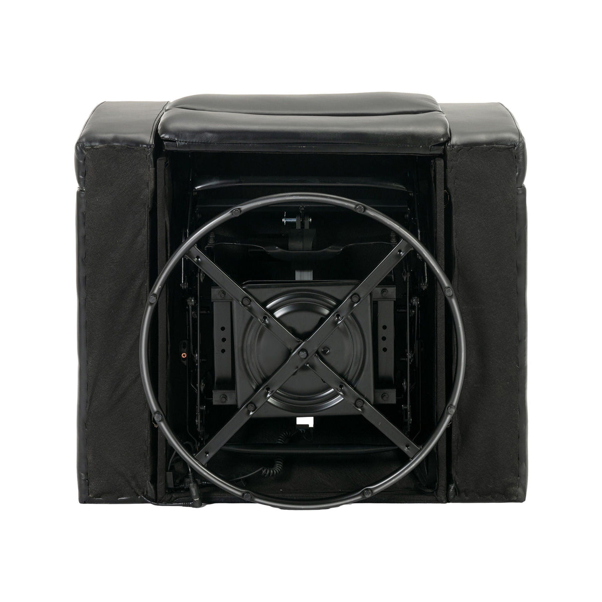270 Degree Swivel Power Recliner With Tray Table, Phone Holder, Cup Holder, USB Port