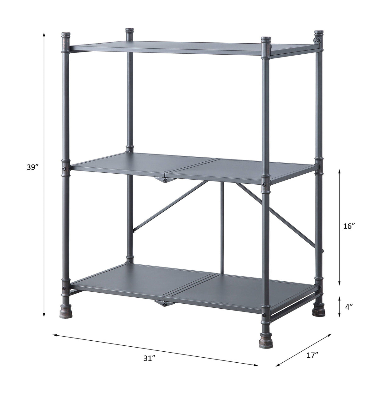 Cordelia - Console Table - Sandy Black, Dark Bronze Hand-Brushed