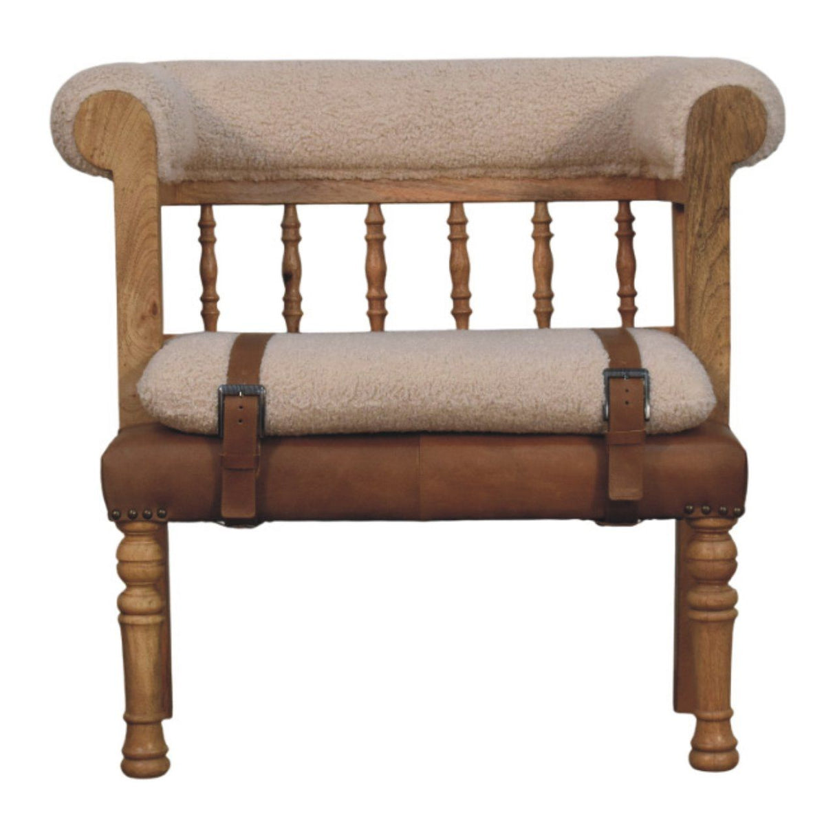 Strapped Hallway Bench