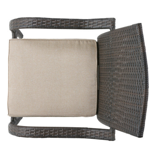 Outdoor Wicker Chairs, 56225.00CHRBRN KD, 4pcs