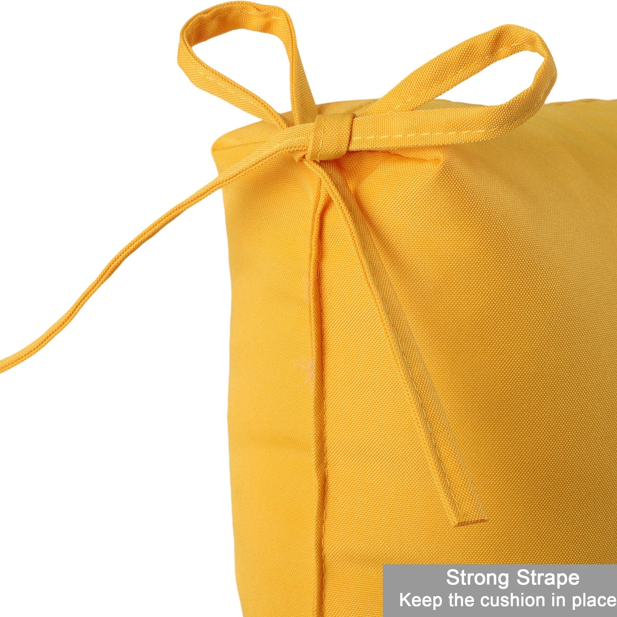 2-Piece High Back Patio Chair Cushion Set, Yellow