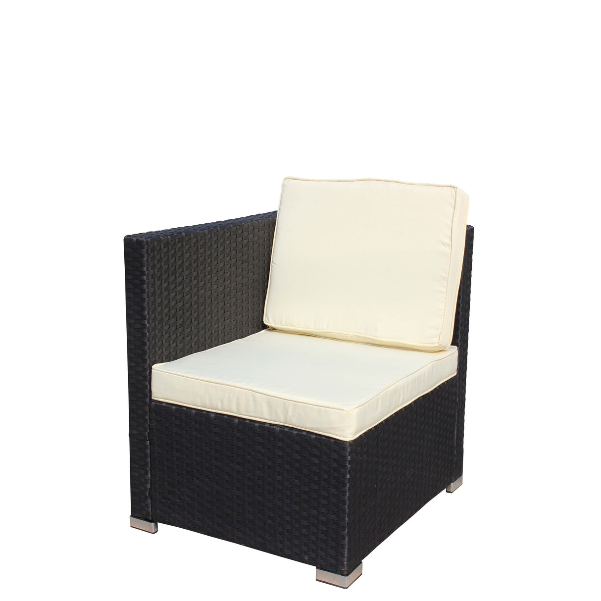 Outdoor 5-Piece PE Rattan Wicker Patio Sofa Set with Coffee Table