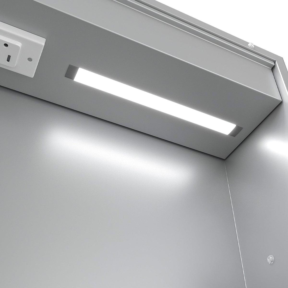 LED Lighted Medicine Cabinet with Mirror, 20"x30"