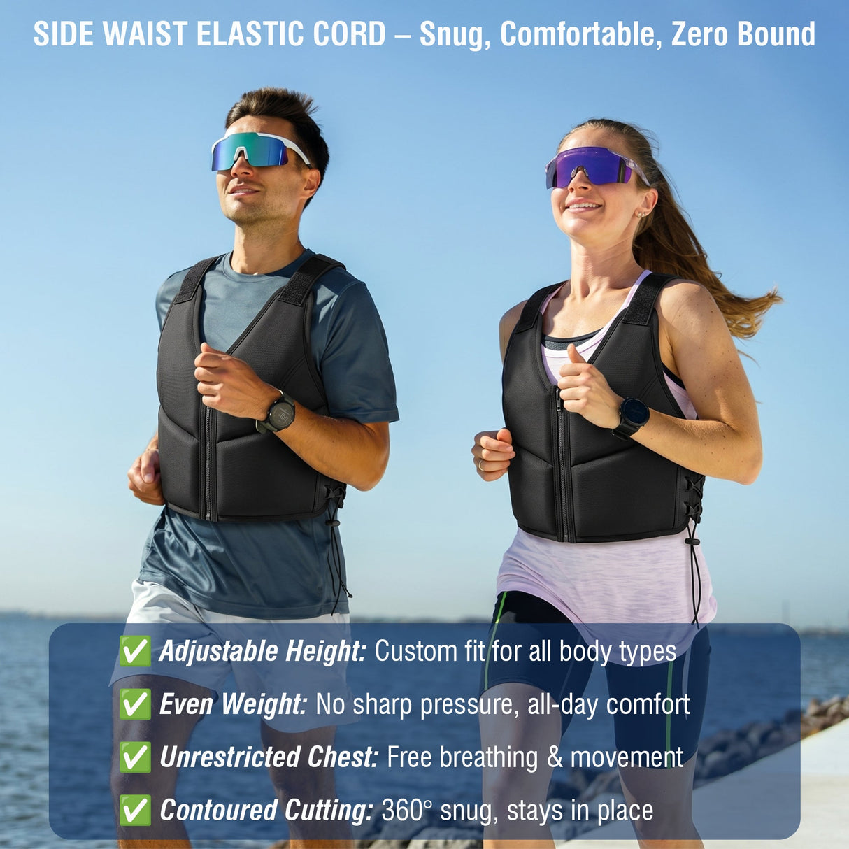 10LBS Adjustable Weighted Vest for Women