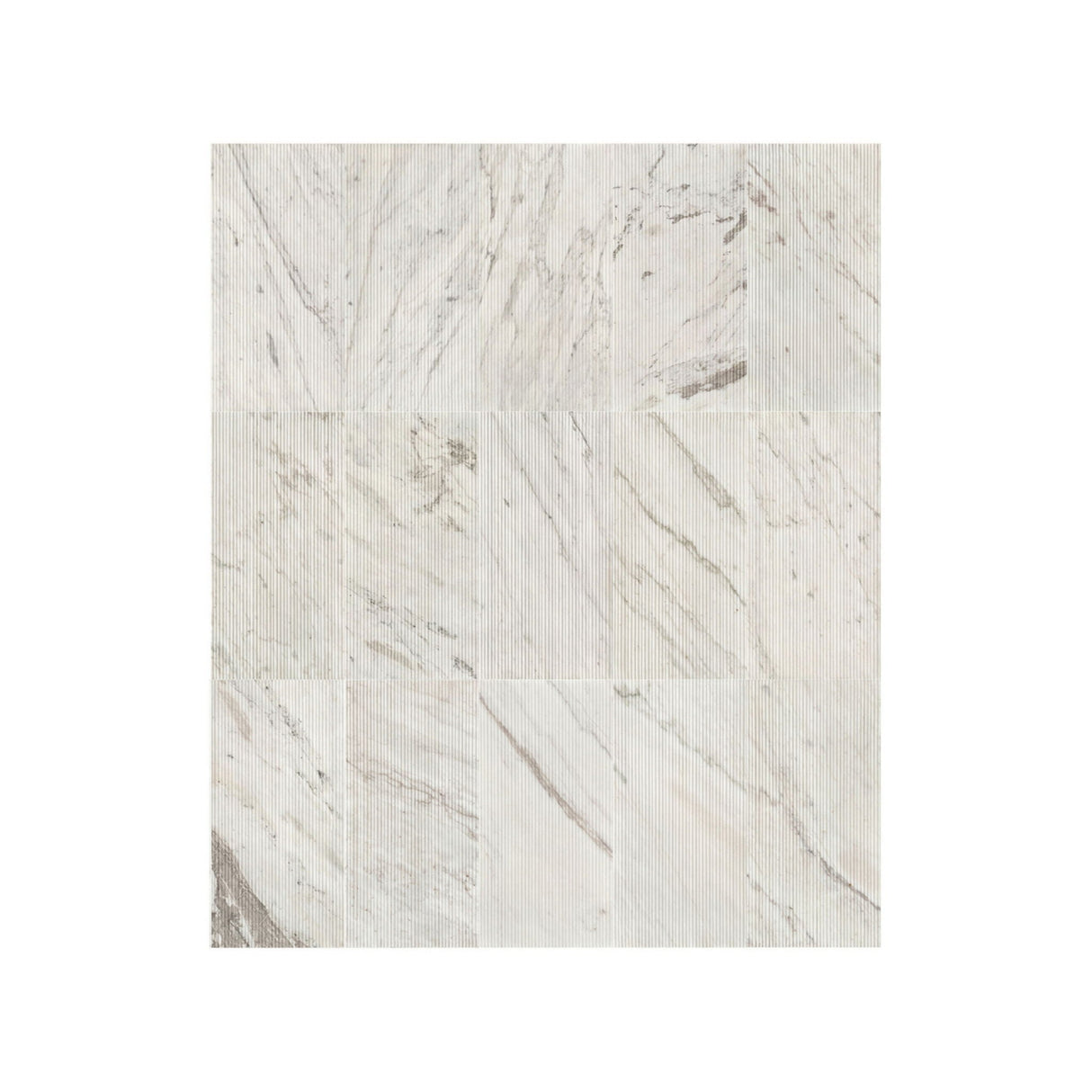 Snow Mountain Ol Textured Marble Tiles For Wall Decoration - White / Natural