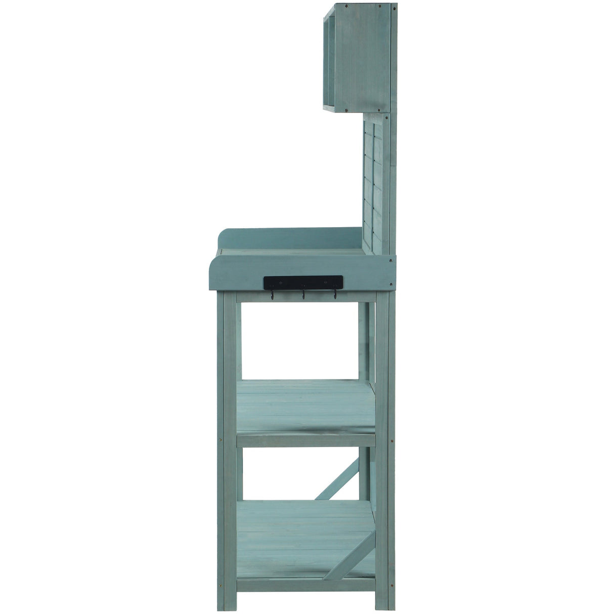 TOPMAX 65' Large Wooden Farmhouse Rustic Outdoor Potting Bench Table