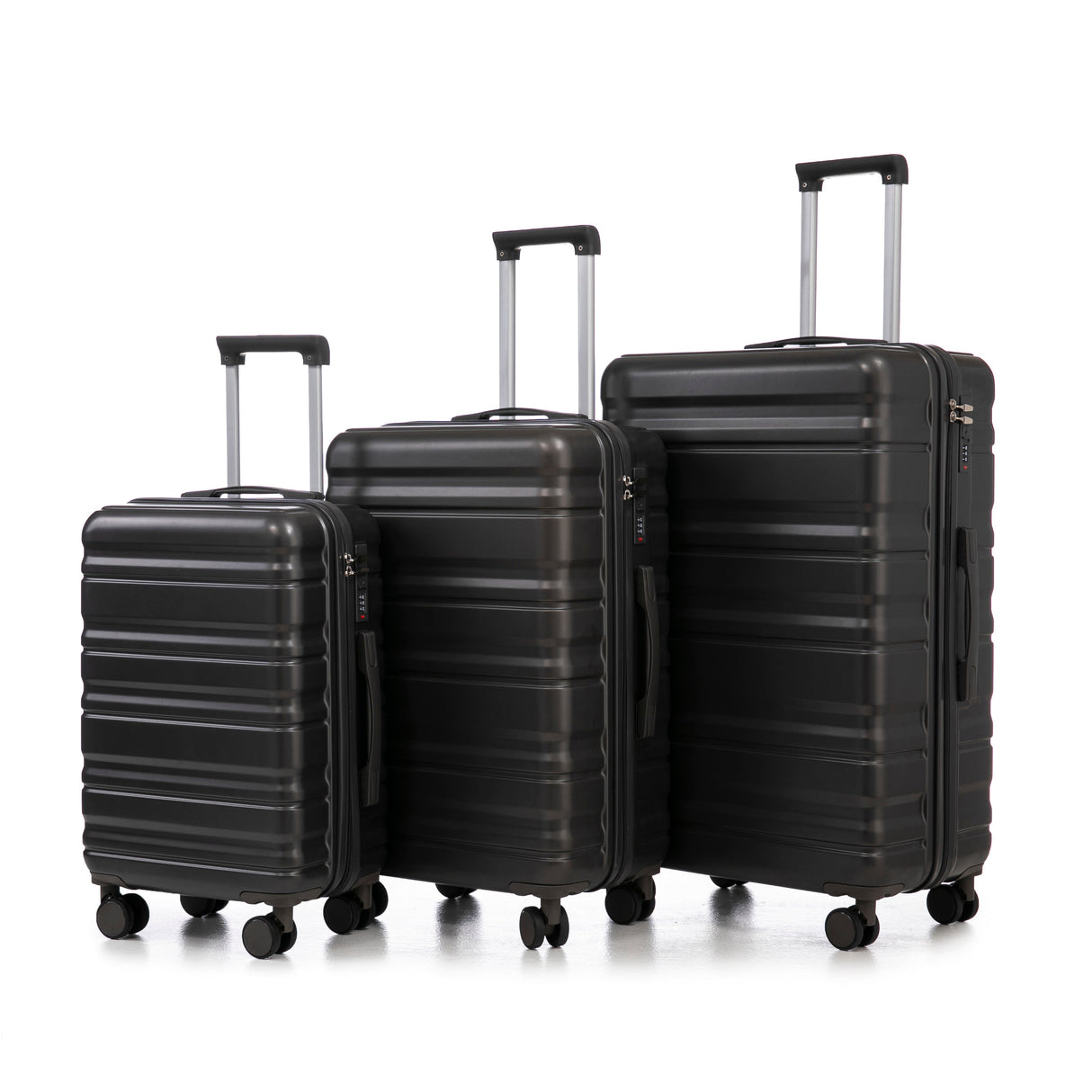 HIFINE TOURIST 20"/24"/28" 3-Piece Luggage Set in Dark Gray