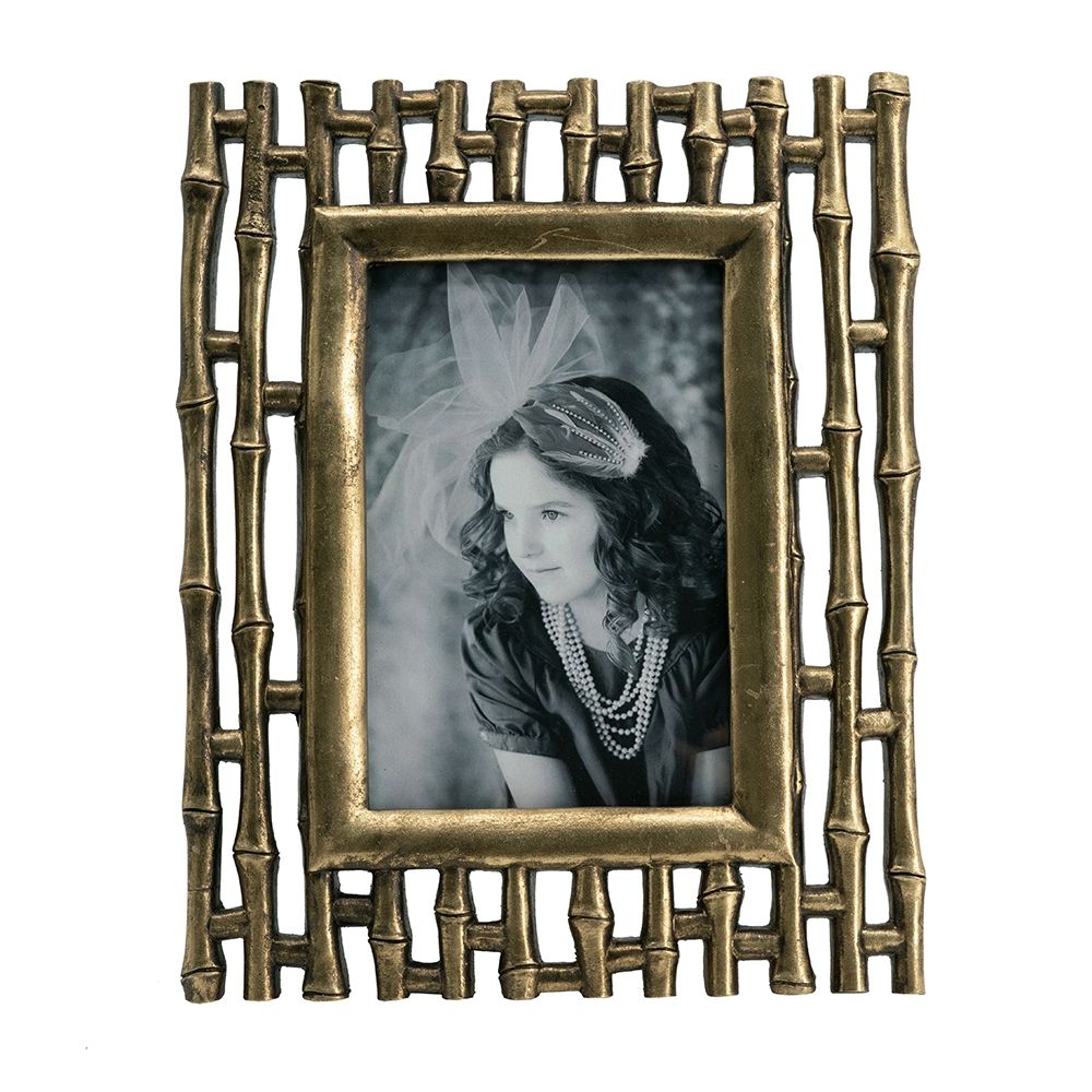 Photo Resin Frame, Opening (Set of 2) - Gold
