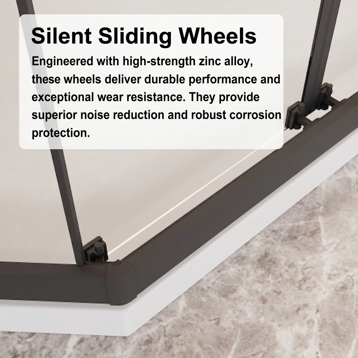 Neo-Angle Sliding Shower Enclosure 36"x72"