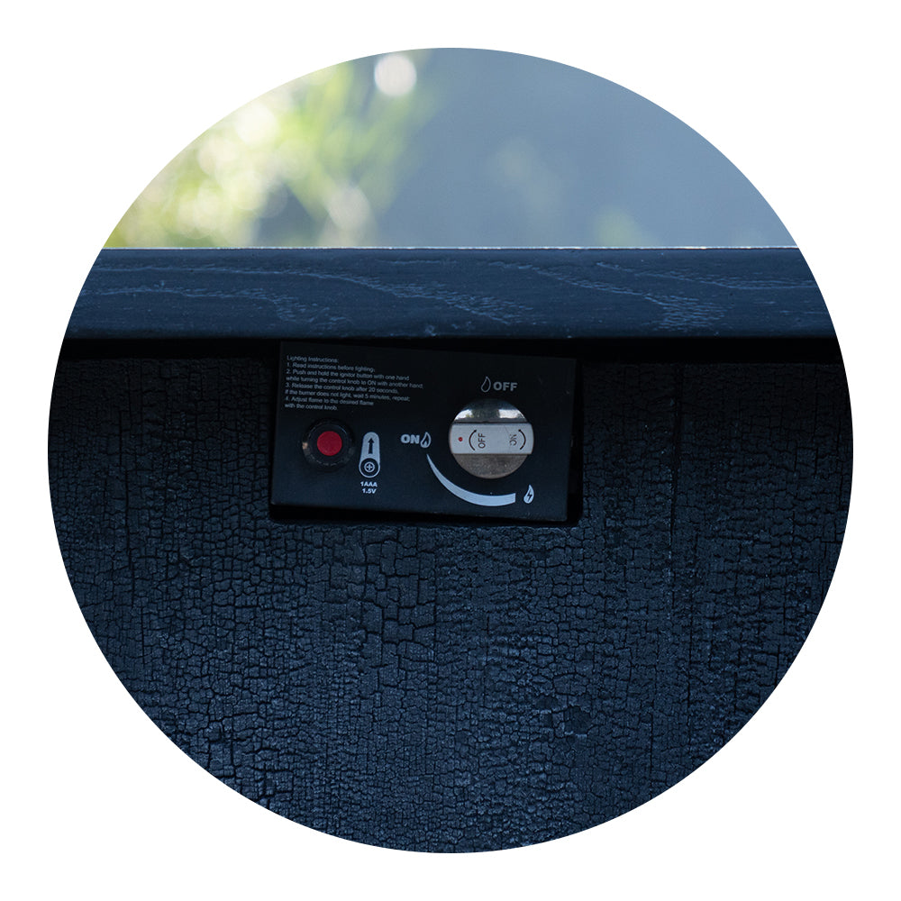 44"W x 25"H Outdoor Propane Fire Pit Table, 50,000 BTU