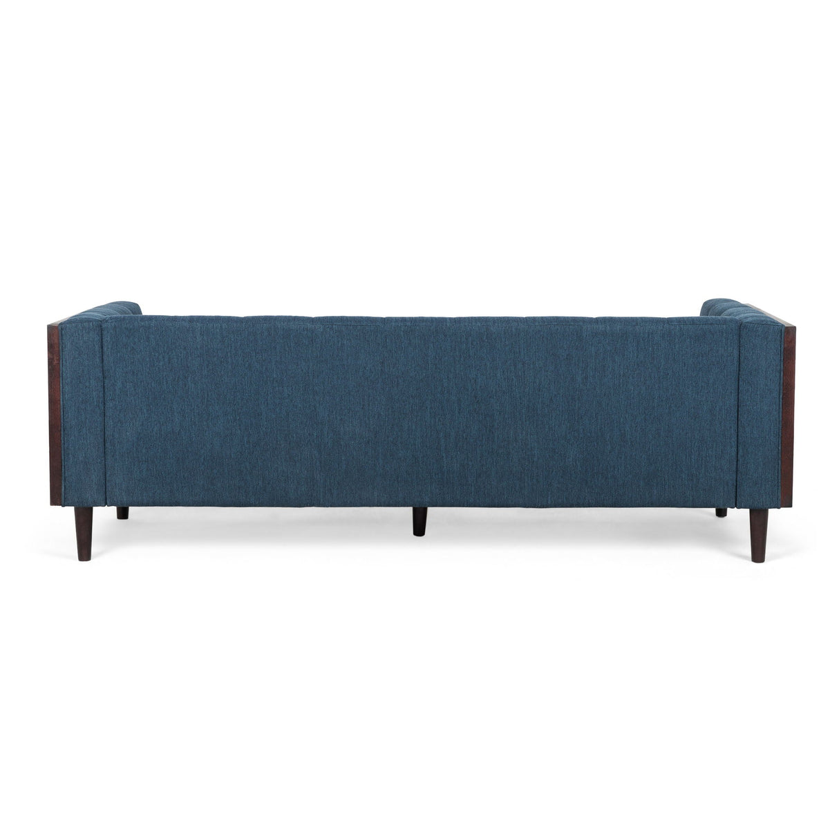 Contemporary Mid-Century Charm 3 Seater Sofa With Button Tufted Waffle Stitching